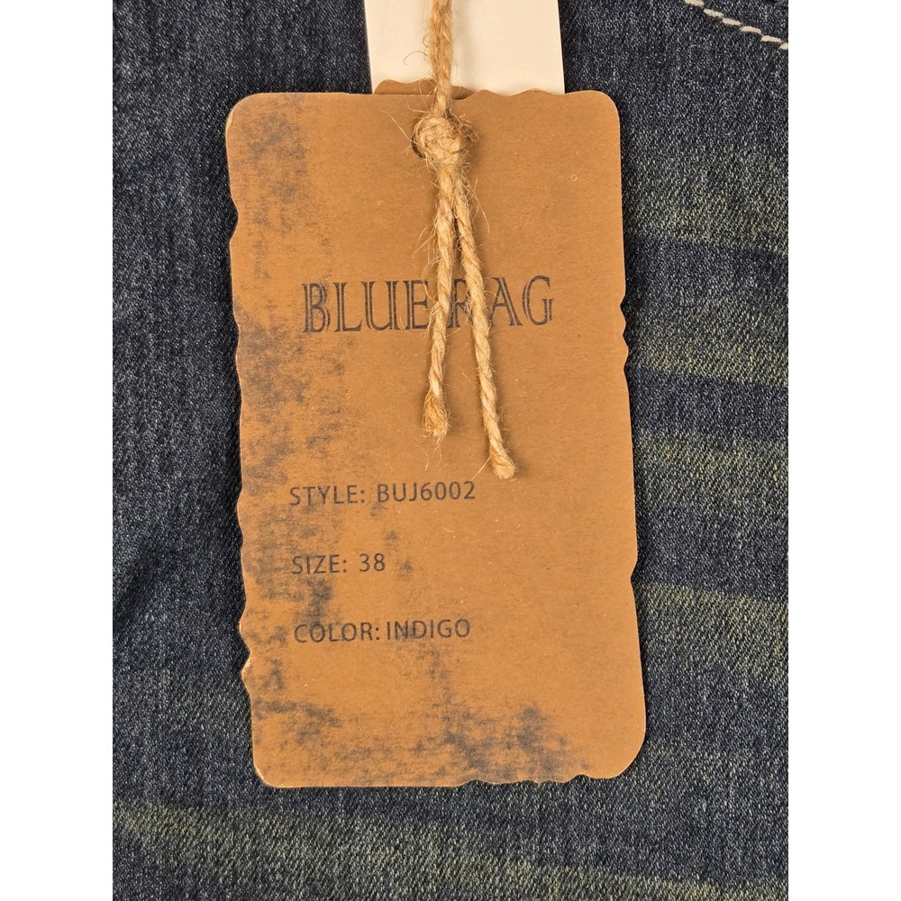 BLUE RAG Mens Flex Fit Indigo Denim Jeans Style BUJ6002 Size 38x30 - Picture 3 of 15